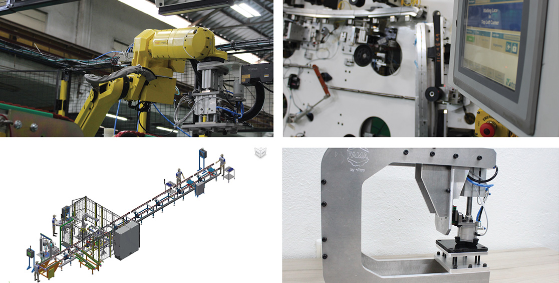 Automatización de procesos para fabricación de vidrio.